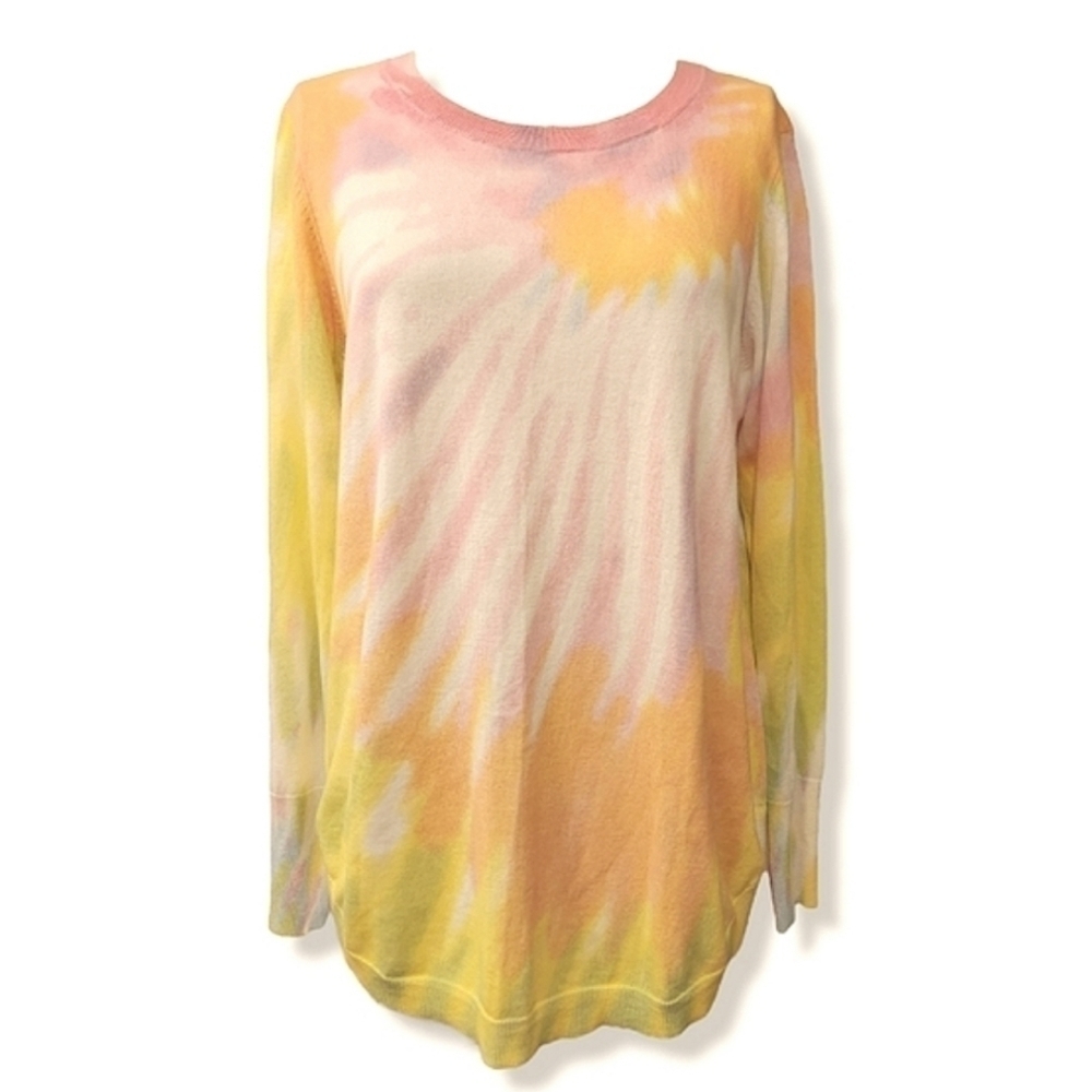 In2 by InCashmere Tie Dye Knit Long Sleeve Sweater